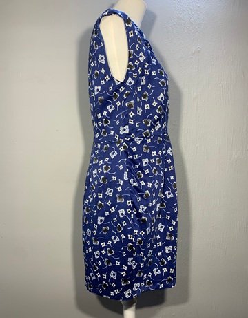 Country Road Blue Patterned Dress- Size 16