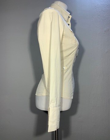 Karen Millen Cream Shirt- Size UK10