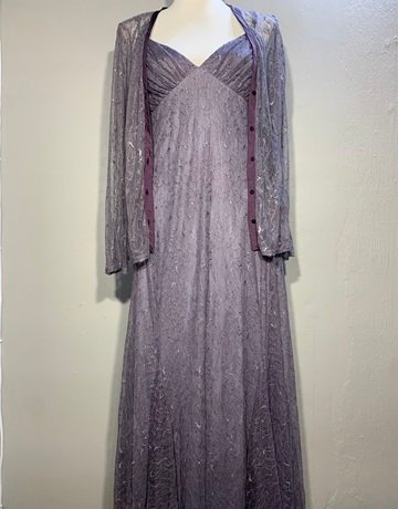 HipHop Purple Jacket And Dress Set- Size 38