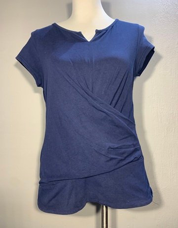 New Vintage Navy Blue Top- Size Extra Large