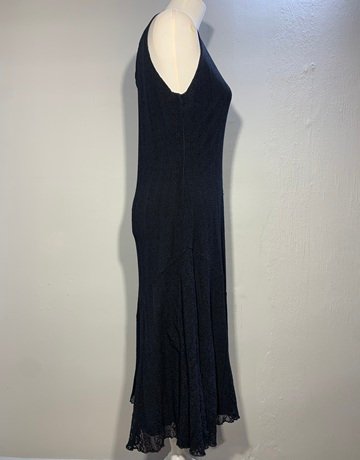 James Lakeland Black Viscose Blend Dress- Size Medium