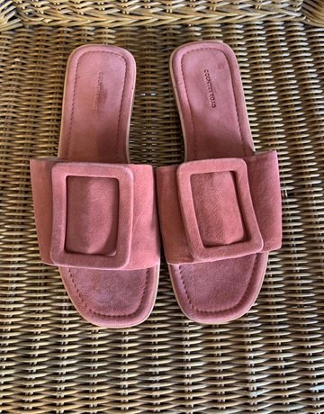 Country Road Pink Leather Sandal- Size 42