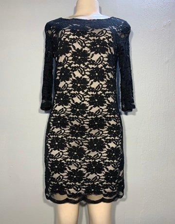 G Couture Black Lace Dress- Size 34