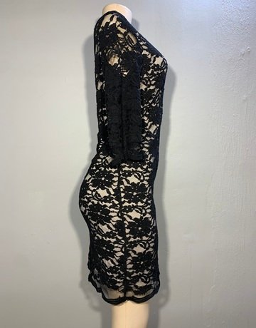 G Couture Black Lace Dress- Size 34