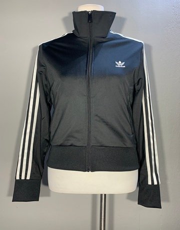 Adidas Black And White Jacket- Size Medium