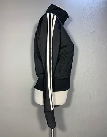 Adidas Black And White Jacket- Size Medium