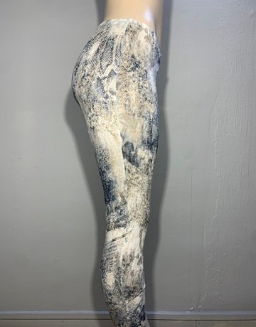 Lauren Vidal Brown And Grey Leggings- Size Small
