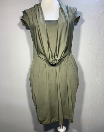 Green Cotton Dress (No Brand Name)- Size Medium