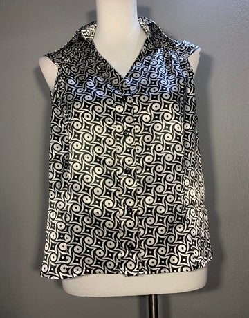 Jo Borkett Black And White Shirt- Size 36