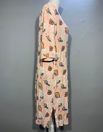 Desray Pink Patterned Dress- Size 34