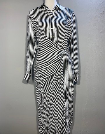 Trenery Black And White Dress- Size 10