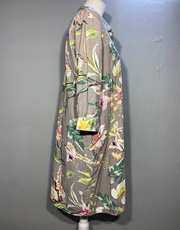 Indian Summer Brown Patterned Dress- Size Large