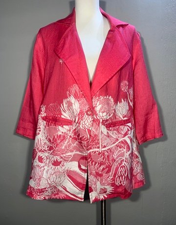 Hugo Flear Pink Pure Linen Jacket- Size 38/40