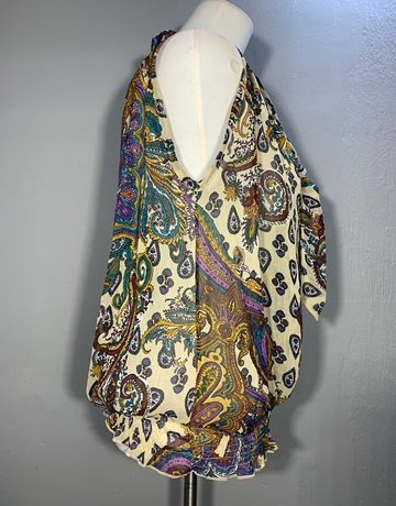 Love Jeans Patterned Mesh Top- Size