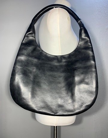 Fausto Santini Black Shoulder Bag- Medium Size