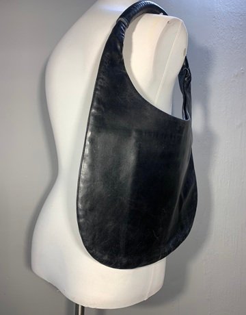 Fausto Santini Black Shoulder Bag- Medium Size