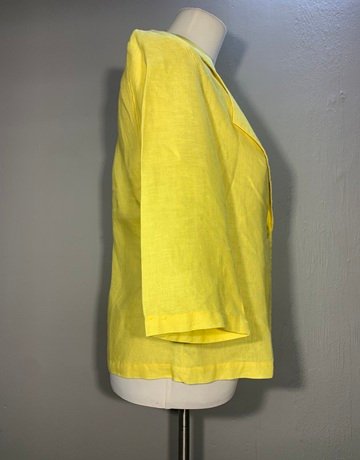 Hugo Flear Yellow Pure Linen Jacket- Size 32/34