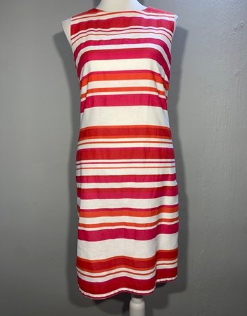 Pomodoro Pink And White Dress- Size Medium