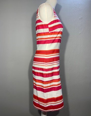Pomodoro Pink And White Dress- Size Medium