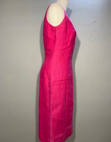 Althuser Hot Pink Pure Linen Dress- Size 12
