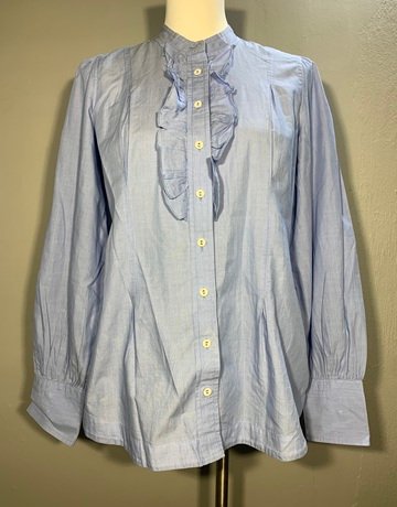 Banana Republic Blue Cotton Shirt- Size Large