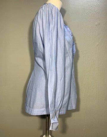 Banana Republic Blue Cotton Shirt- Size Large