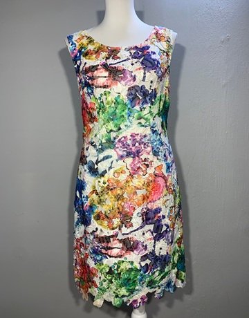 Luxe Blue And Pink Dress- Size 10