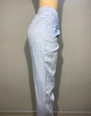 Jaeger Blue Pure Linen Pants- Size UK12 (has matching shirt- sold separately)