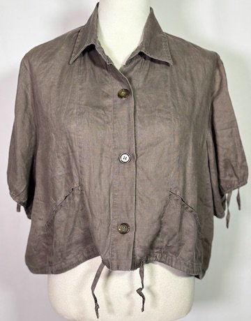 TARAVAO Linen Jacket Size L