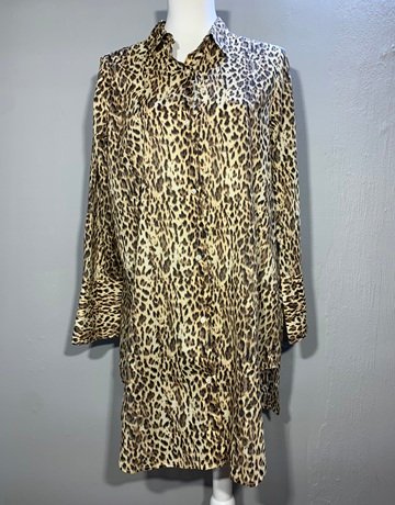 J.Crew Brown And Black Cotton Shirt- Size Medium