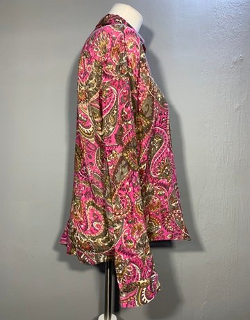 Bam Bam Pink Patterned Shirt- Size Large