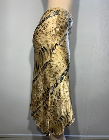 Brown And Black Patterned Skirt Denny Rose- Size M