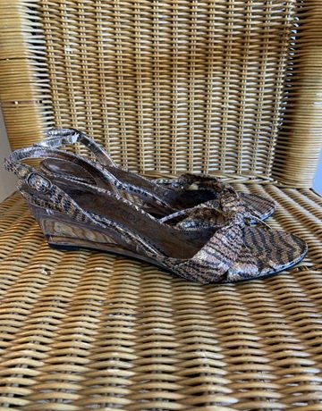 Errol Arendz Brown And Black Heels- Size 7