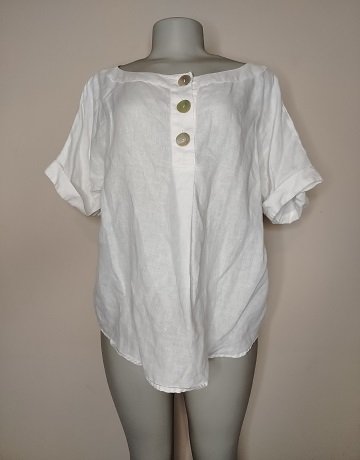 Esprit Linen Top - Size UK14