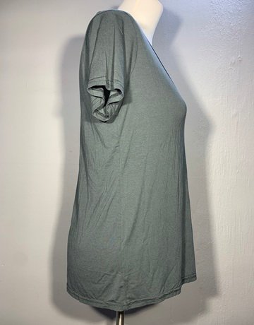 Desray Green Bamboo Viscose Top- Size 34