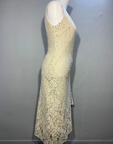 Jenni Button Cream Lace Dress- Size 36