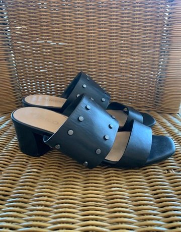 Mimco Black Block Heels- Size 37