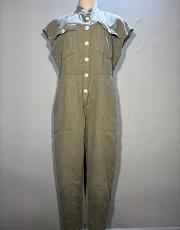 Zara Green Jumpsuit- Size Medium