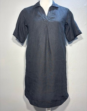 Country Road Black Linen Dress- Size 4