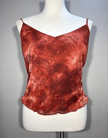Monet Maroon Top- Size 12