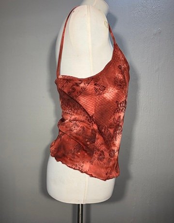 Monet Maroon Top- Size 12