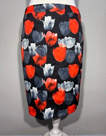 Smashed Lemon Black And Red Skirt- Size UK14