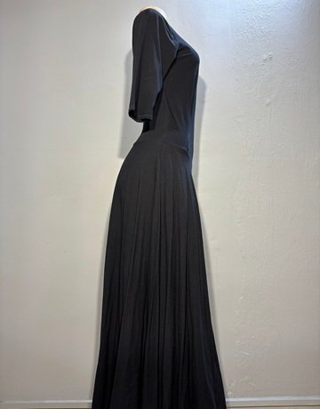 Elisa F Black Pure Cotton Dress- Size Medium