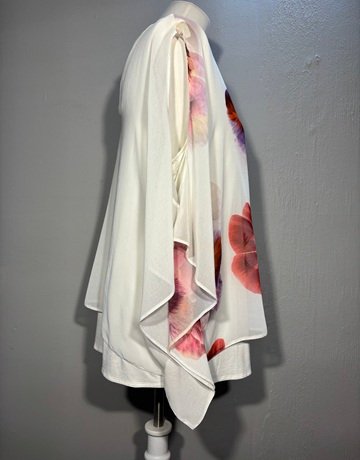 Wallis White Floral Top- Size Large