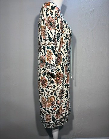 G Couture White Patterned Dress- Size Extra-Small