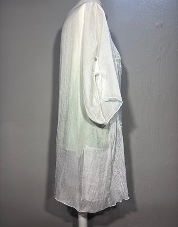 Olla Oh Green And White Top- Size Large