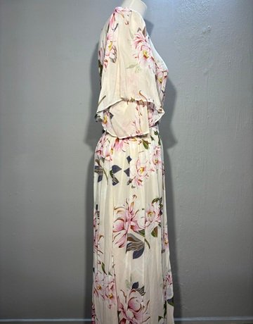 Witchery Pink Floral Mesh Dress- Size 10