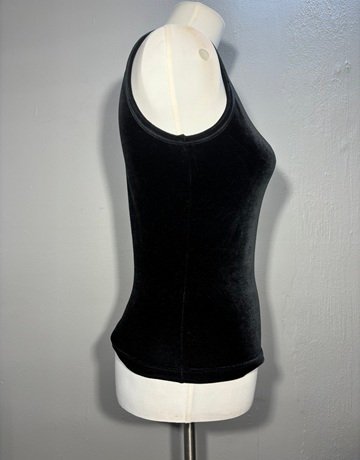 Black Velevt Top (No Brand Name)- Size Small