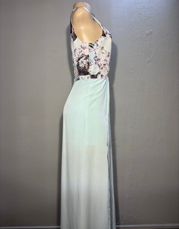 Bettina Liano Blue And Pink Dress- Size 10