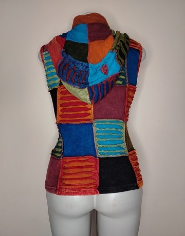 Handmade in Nepal Patchwork Gilet – Size Small